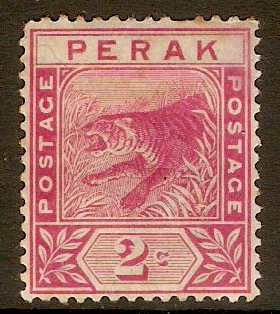 Perak 1892 2c Rose. SG62. - Click Image to Close